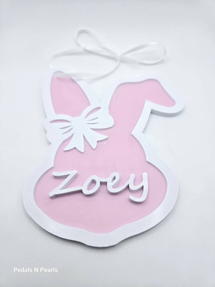 Bunny Custom Easter Basket Tags