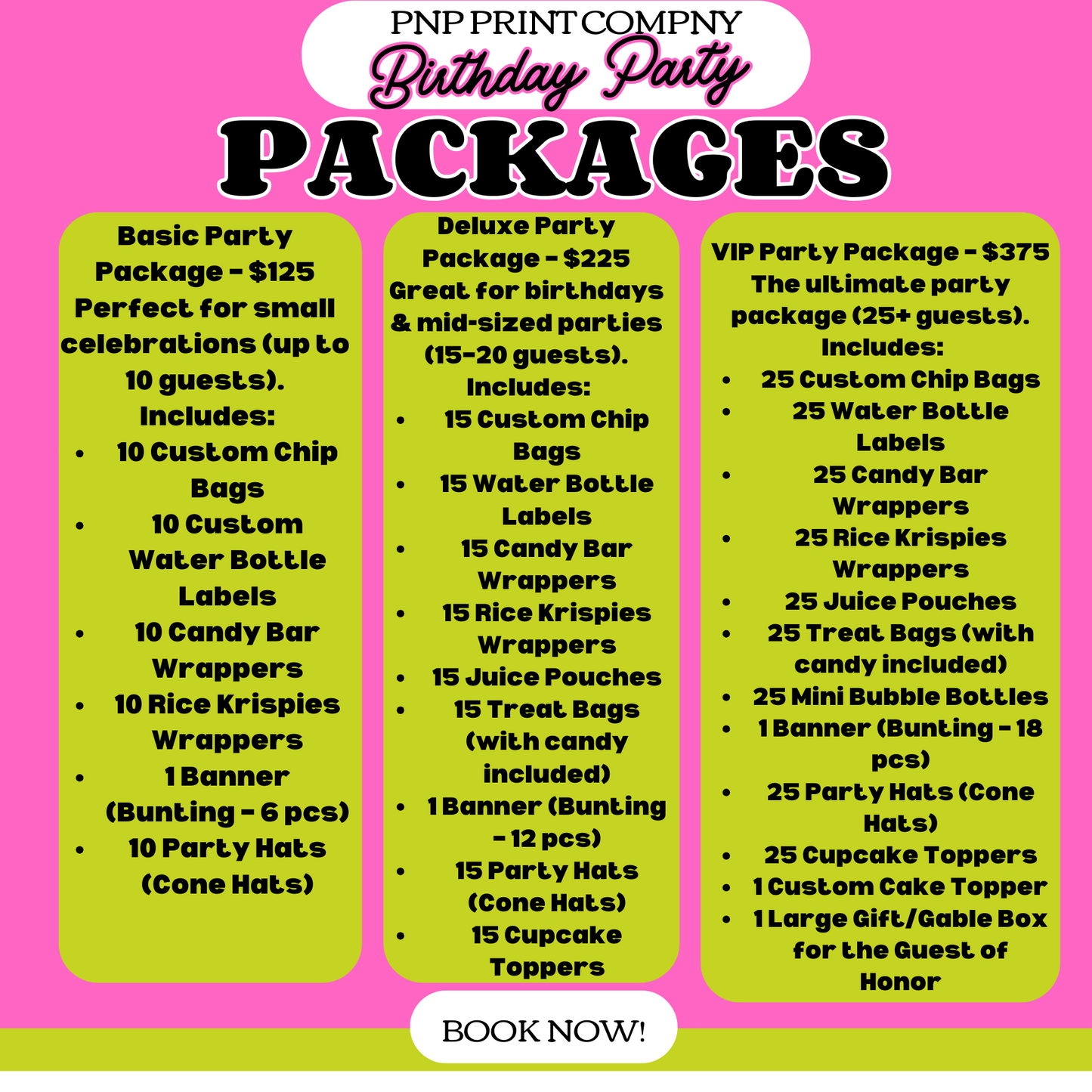 Party Packages