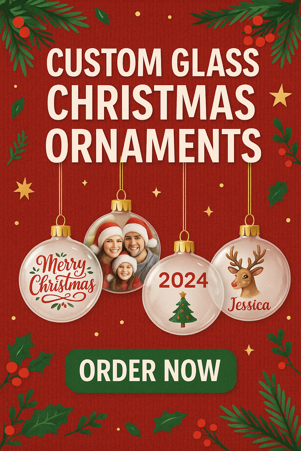 Custom Glass Ornaments