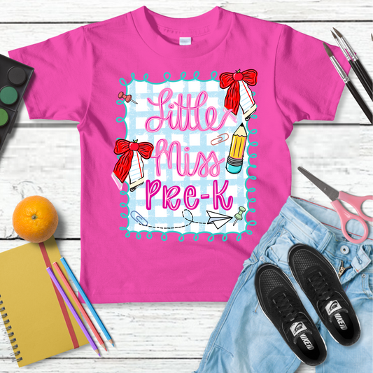 Little Miss Back to school transfer
