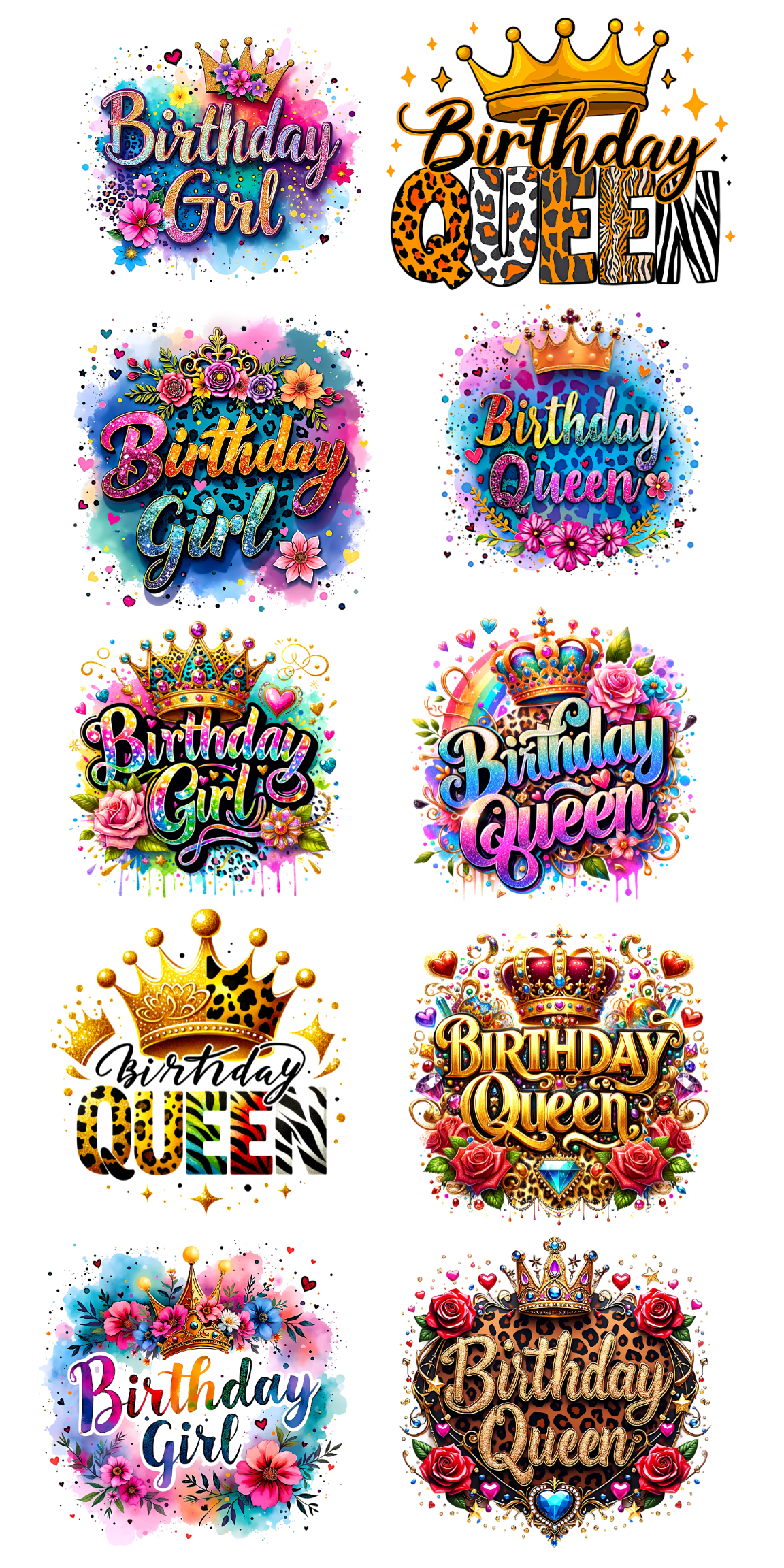 Birthday Queen UVDTF Bundle
