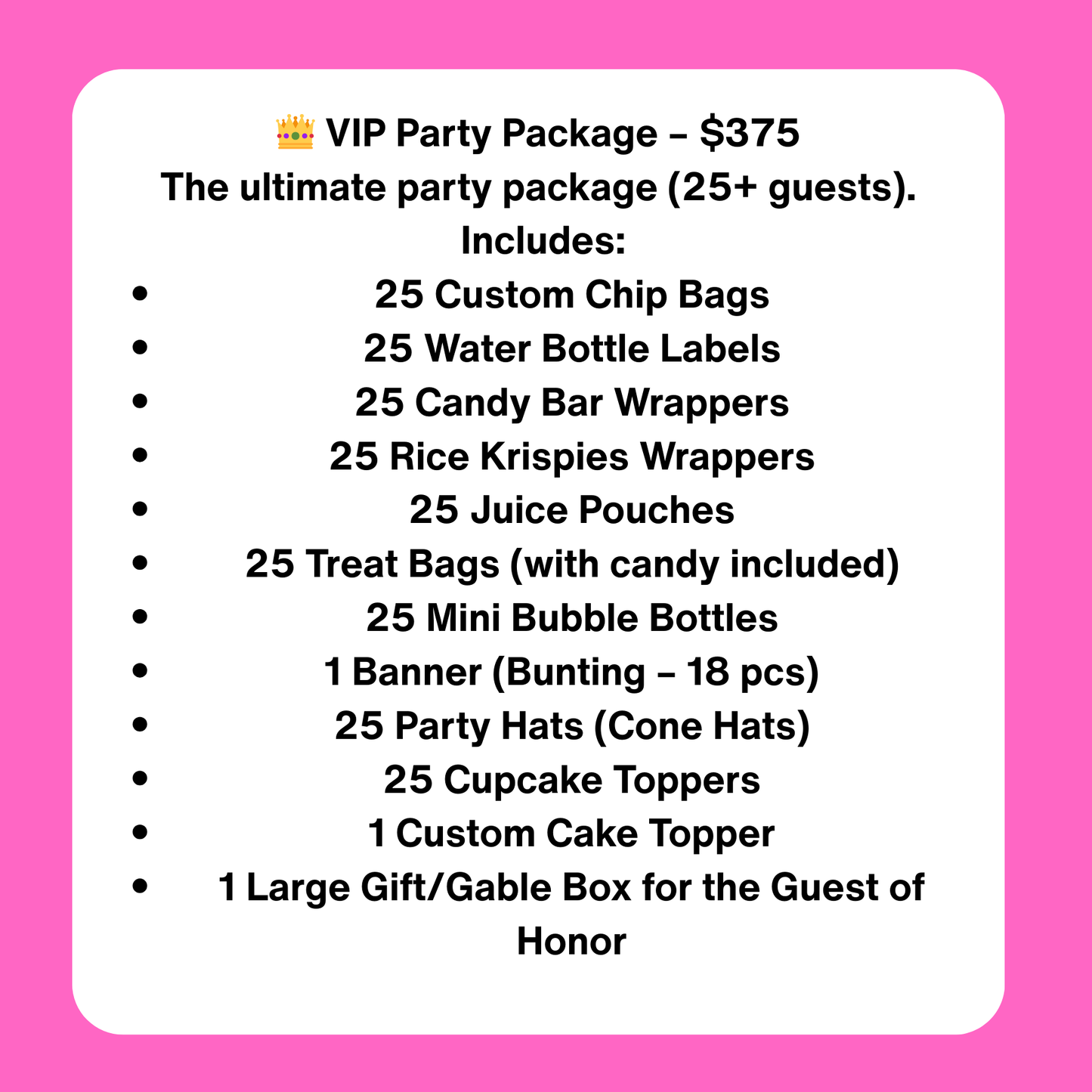 Party Packages