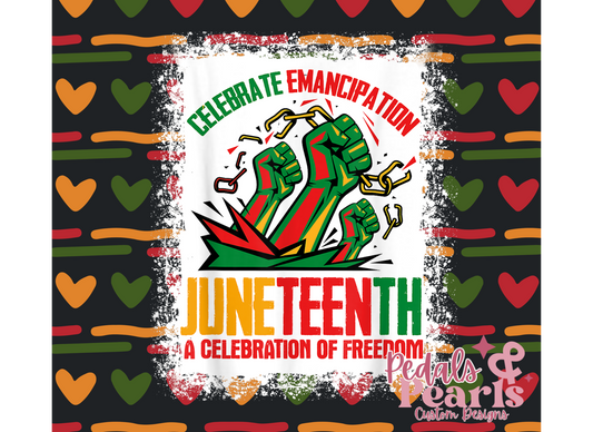 20 OZ TUMBLER WRAP JUNETEENTH