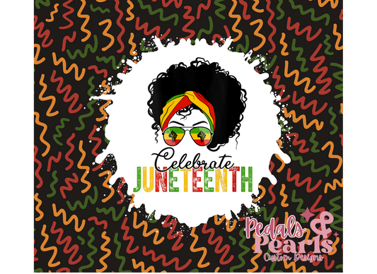 20 OZ TUMBLER WRAP JUNETEENTH