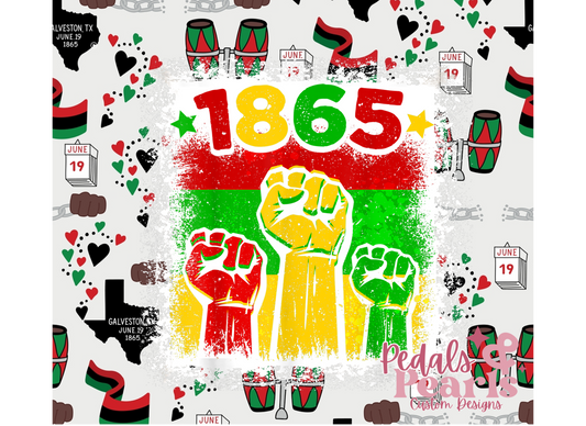 20 OZ TUMBLER WRAP JUNETEENTH