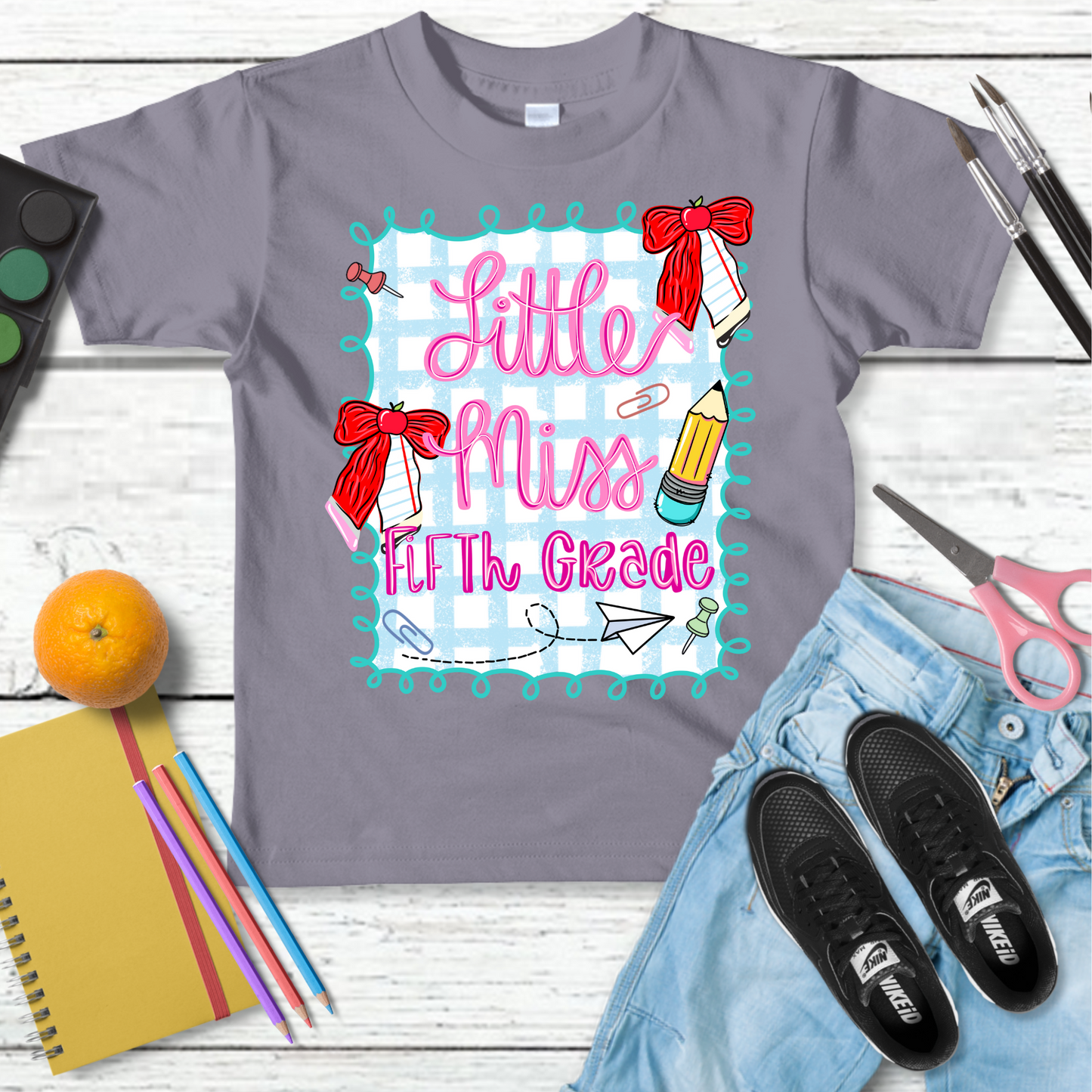 Little Miss Back to school transfer