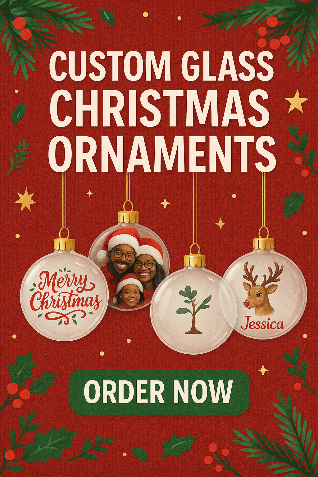 Custom Glass Ornaments